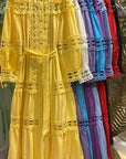 Abito MACARENA - Abito lungo con dettagli in Macramè- collezione chic