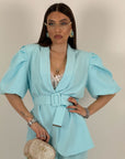 Tailleur FABRY - completo giacca con cintura e pantalone