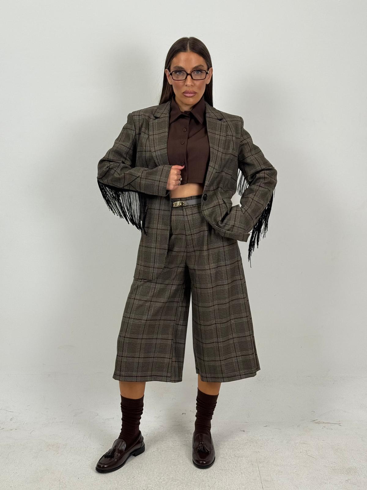 Tailleur CORNELIA - Completo bermuda e giacca con frange
