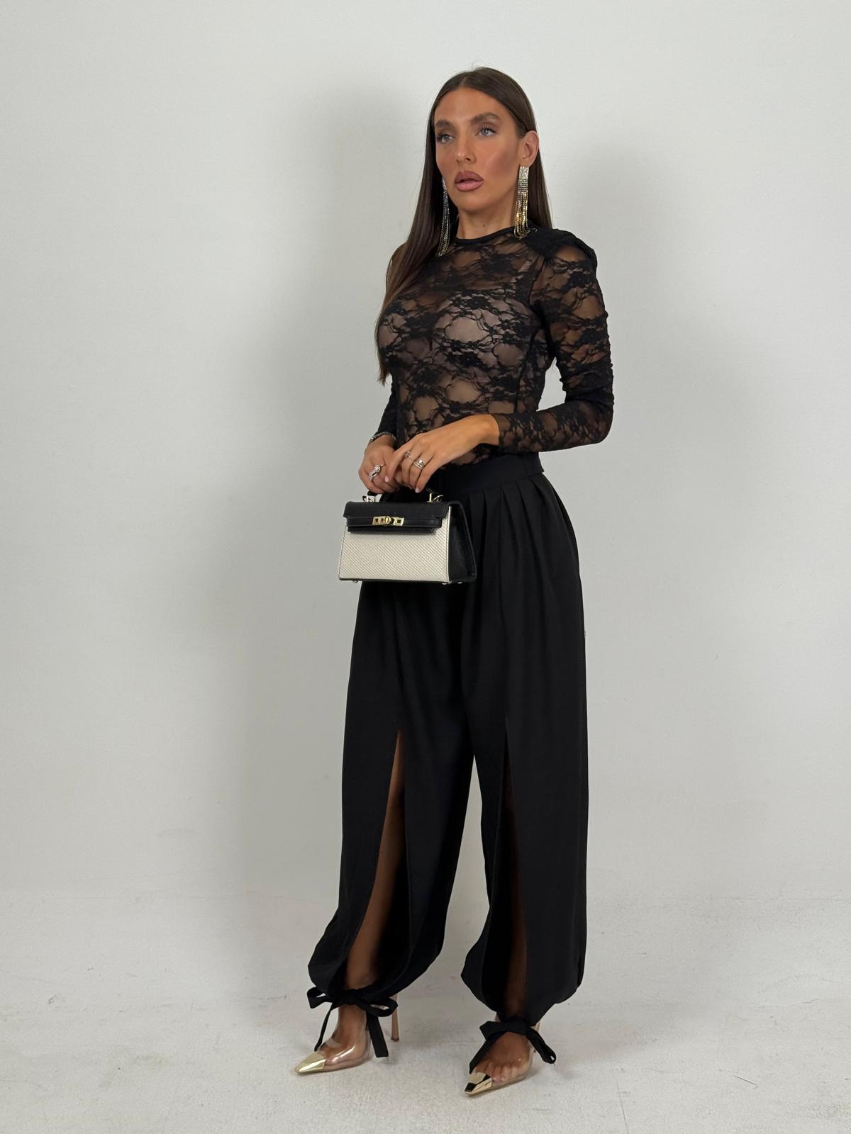 Cordset PENELOPE - Completo maglia in pizzo e pantalone