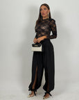 Cordset PENELOPE - Completo maglia in pizzo e pantalone