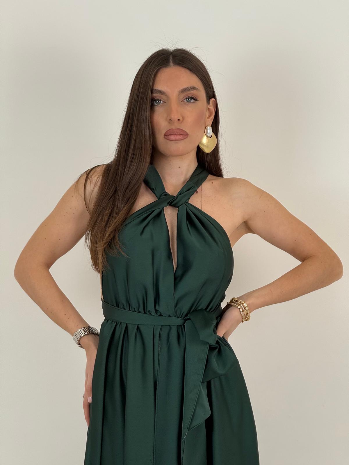 Abito LAURA - Abito lungo multifunzionale schiena nuda