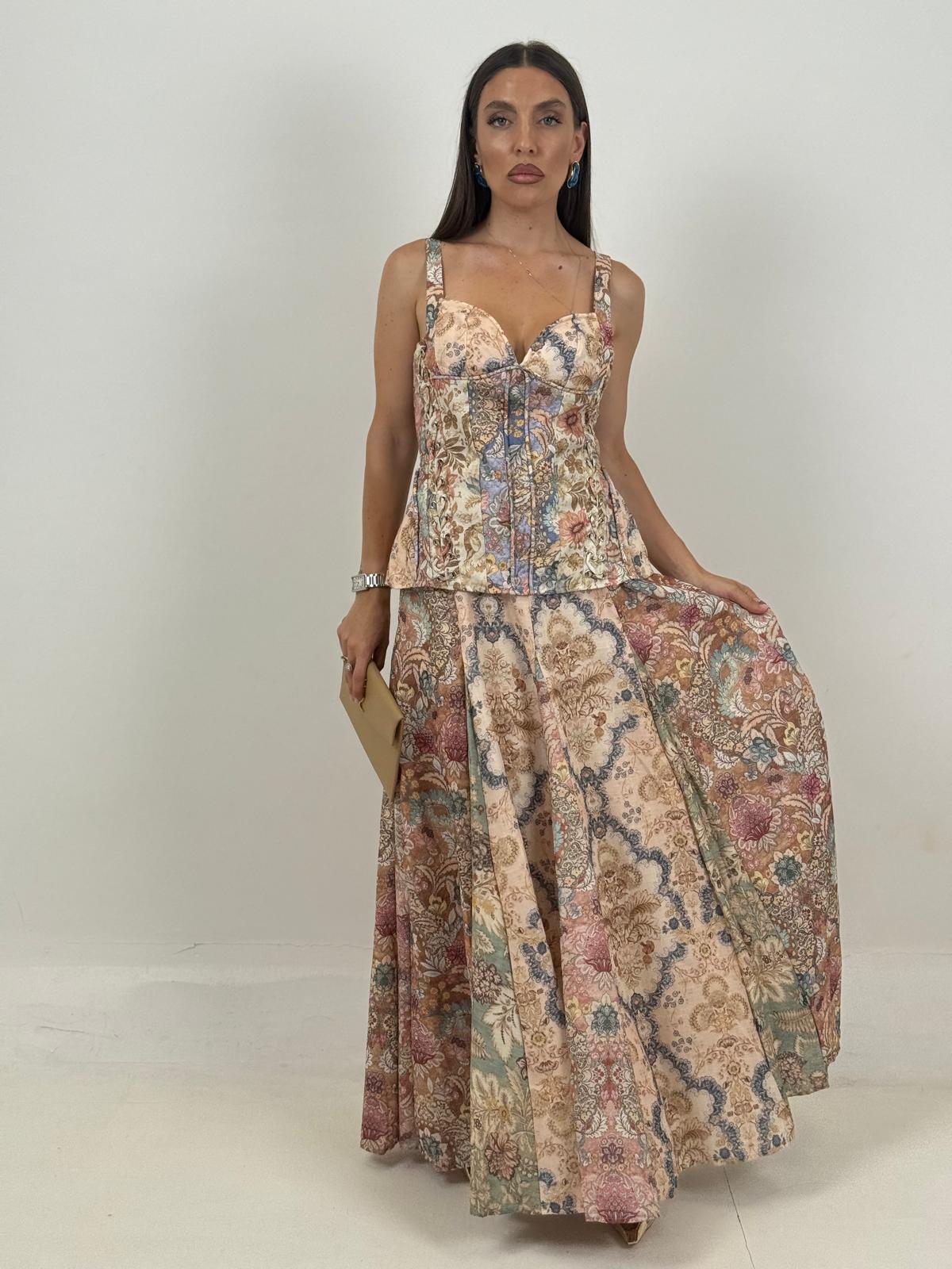 Cordset CHRY - Completo top e gonna lunga COLLEZIONE CHIC