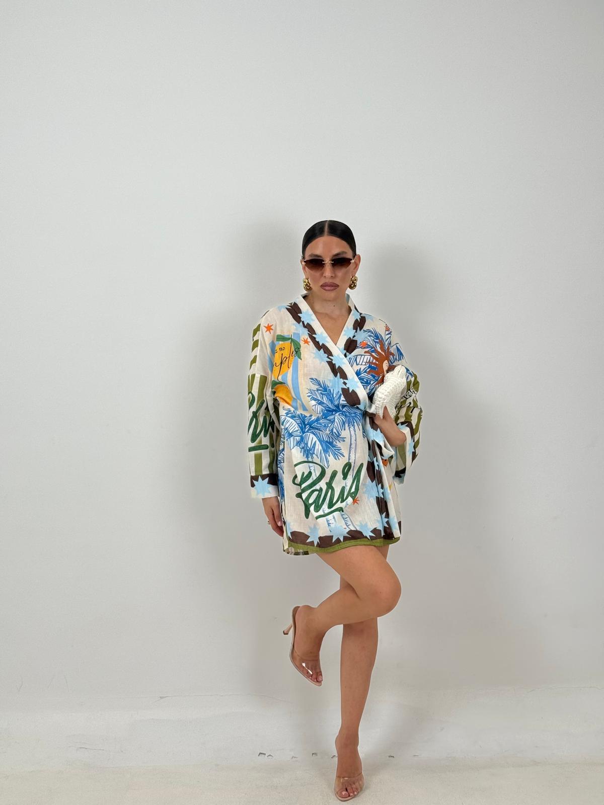 Abito kimono PARIS corto