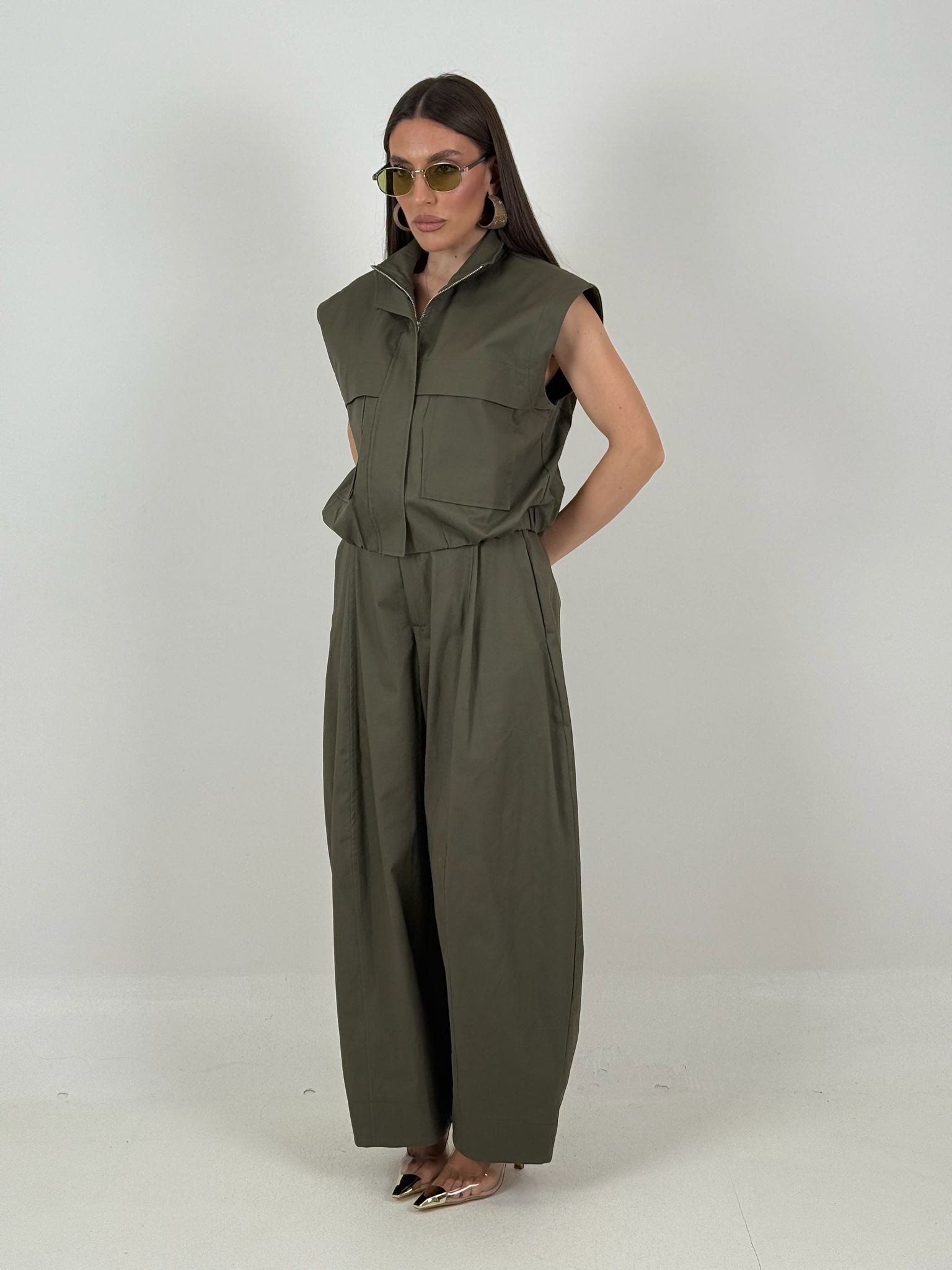 Cordset ALIX - Completo Just west gilet corto e pantalone