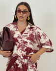 Cordset EKIN - Completo blusa e pantalone a fantasia