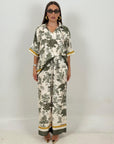 Cordset EKIN - Completo blusa e pantalone a fantasia