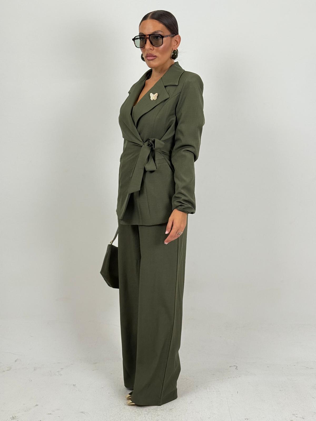 Tailleur ROMINA - Completo giacca con cintura e pantalone