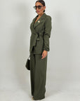 Tailleur ROMINA - Completo giacca con cintura e pantalone