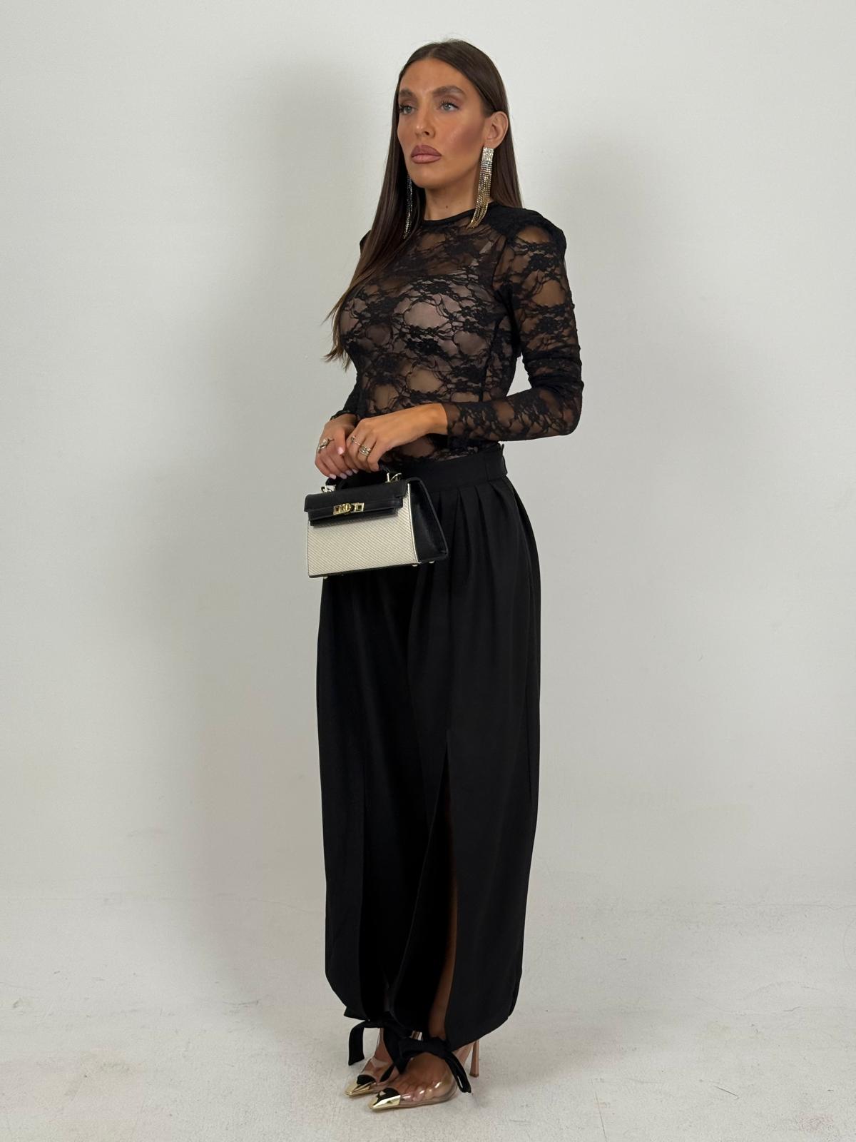 Cordset PENELOPE - Completo maglia in pizzo e pantalone