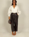 Pantalone MEHDI - Pantalone in ecopelle