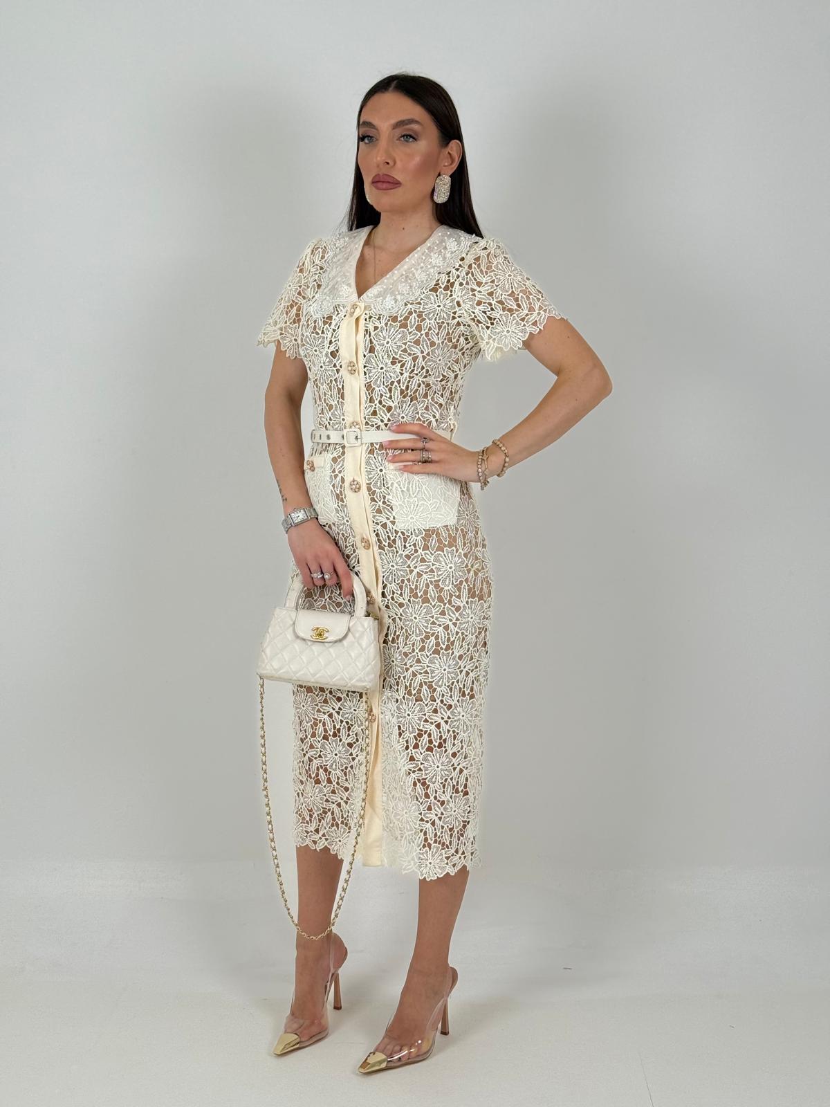 SALDO Abito BRENDA - Abito lungo in pizzo Collezione chic