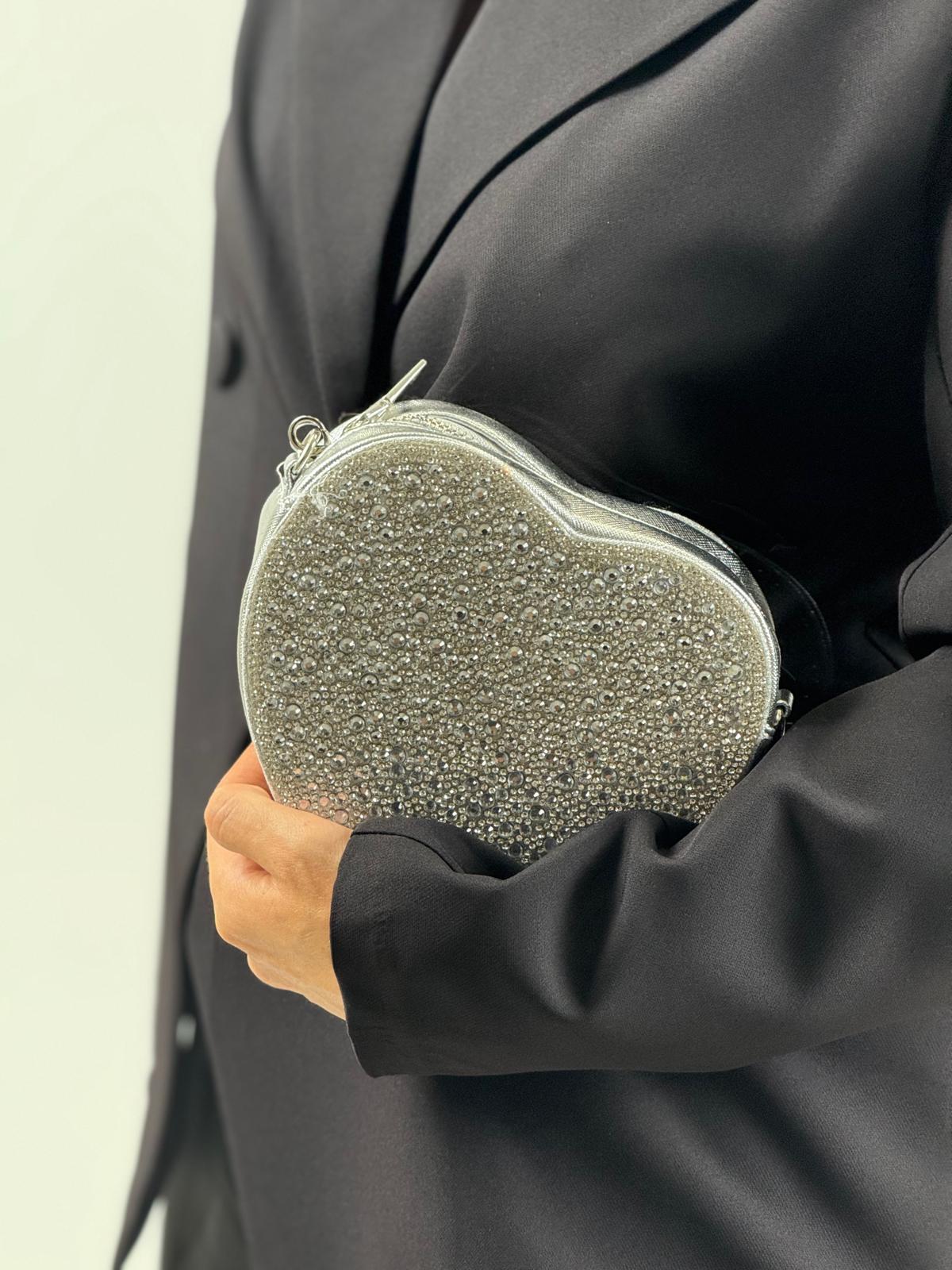 Borsa cuore Swarovski