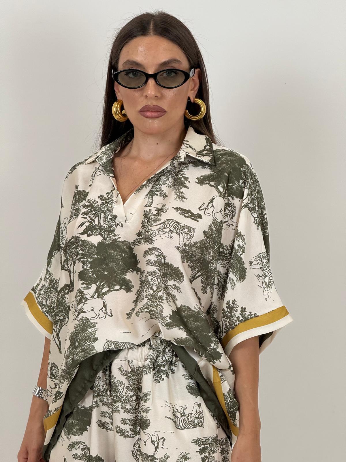 Cordset EKIN - Completo blusa e pantalone a fantasia