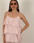 Cordset ELISA - Completo blusa con rouche e pantalone