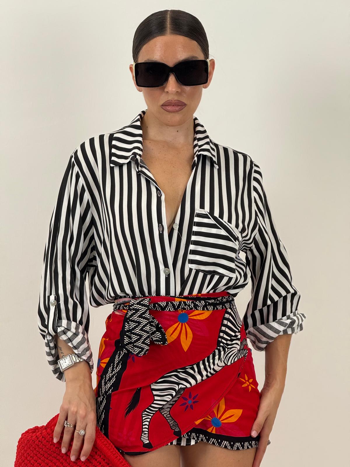 Gonna pareo ZEBRA RED