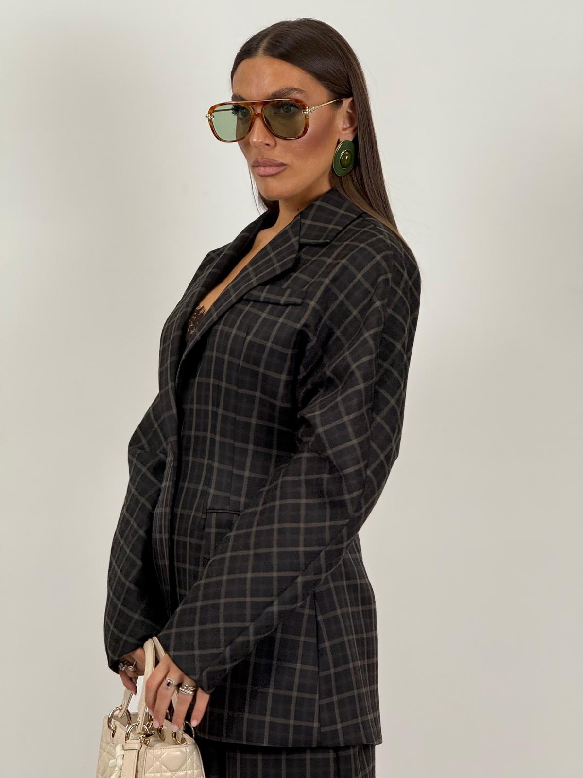 Tailleur DINA - Completo a quadri giacca e pantalone