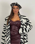 Cappotto LUMINA fantasia zebrata