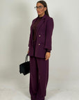 Tailleur EKREM - Completo giacca con bottoni dorati e pantalone gessato