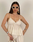 Cordset GERTRUDE - Completo top e pantalone
