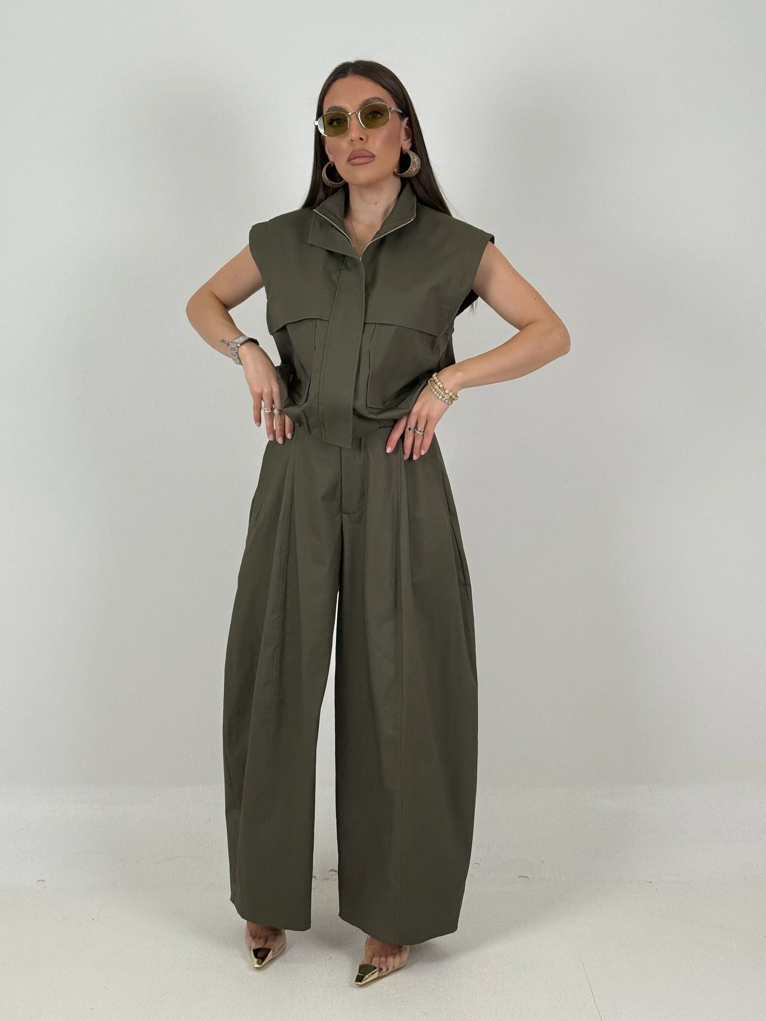 Cordset ALIX - Completo Just west gilet corto e pantalone