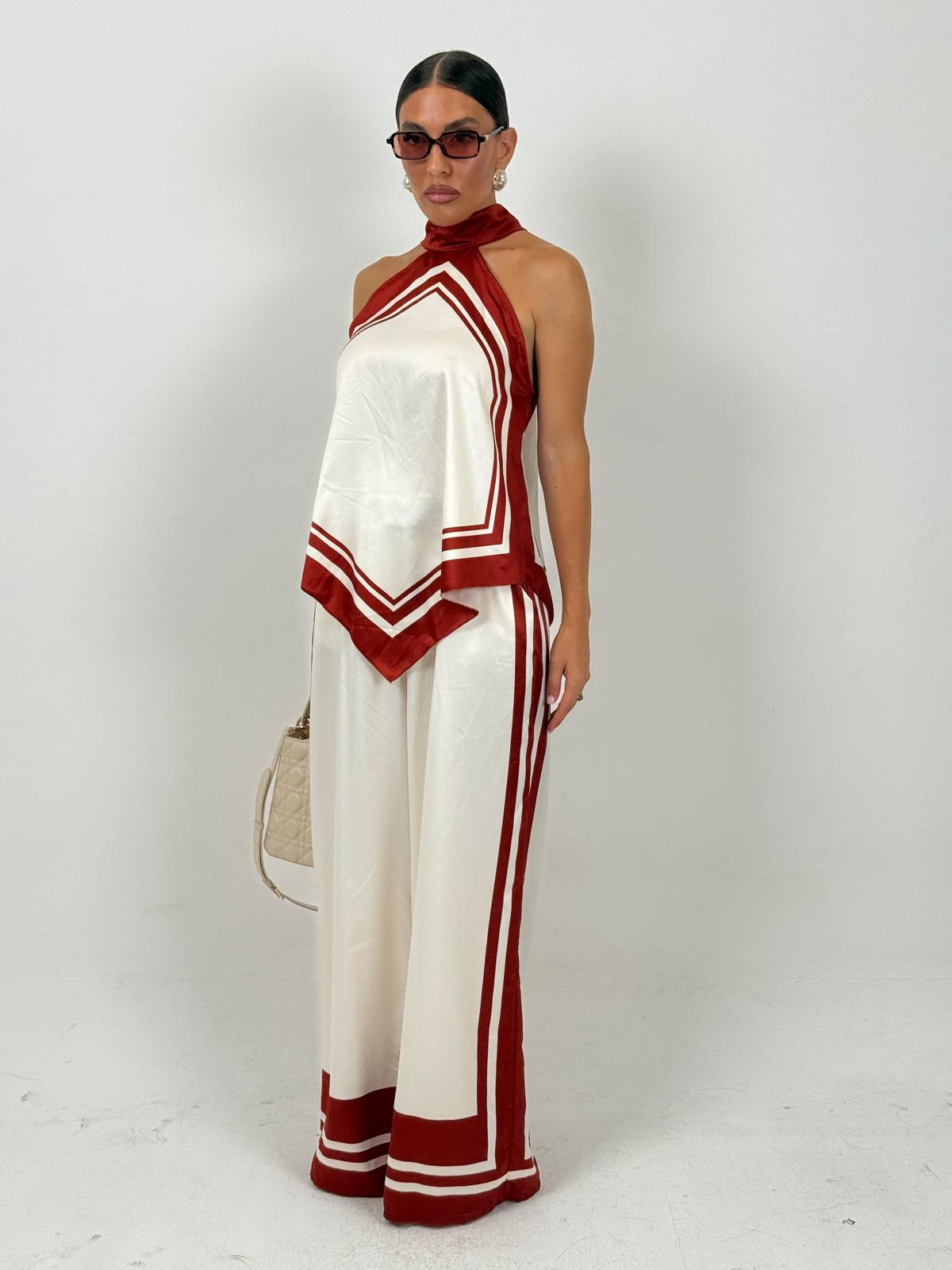 Cordset ARIA - Completo top e pantalone palazzo