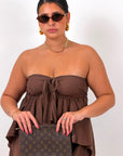 CURVY Cordset BEA - Completo top scollo a cuore e pantaloncino