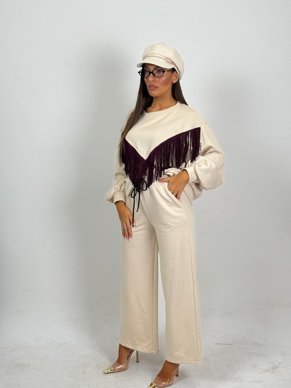 Tuta VALLIKA - Completo felpa con frange e pantalone