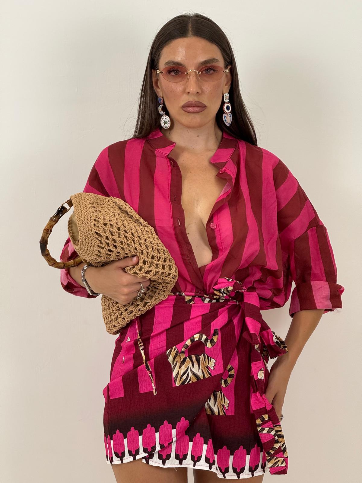Gonna pareo TIGER FUCSIA
