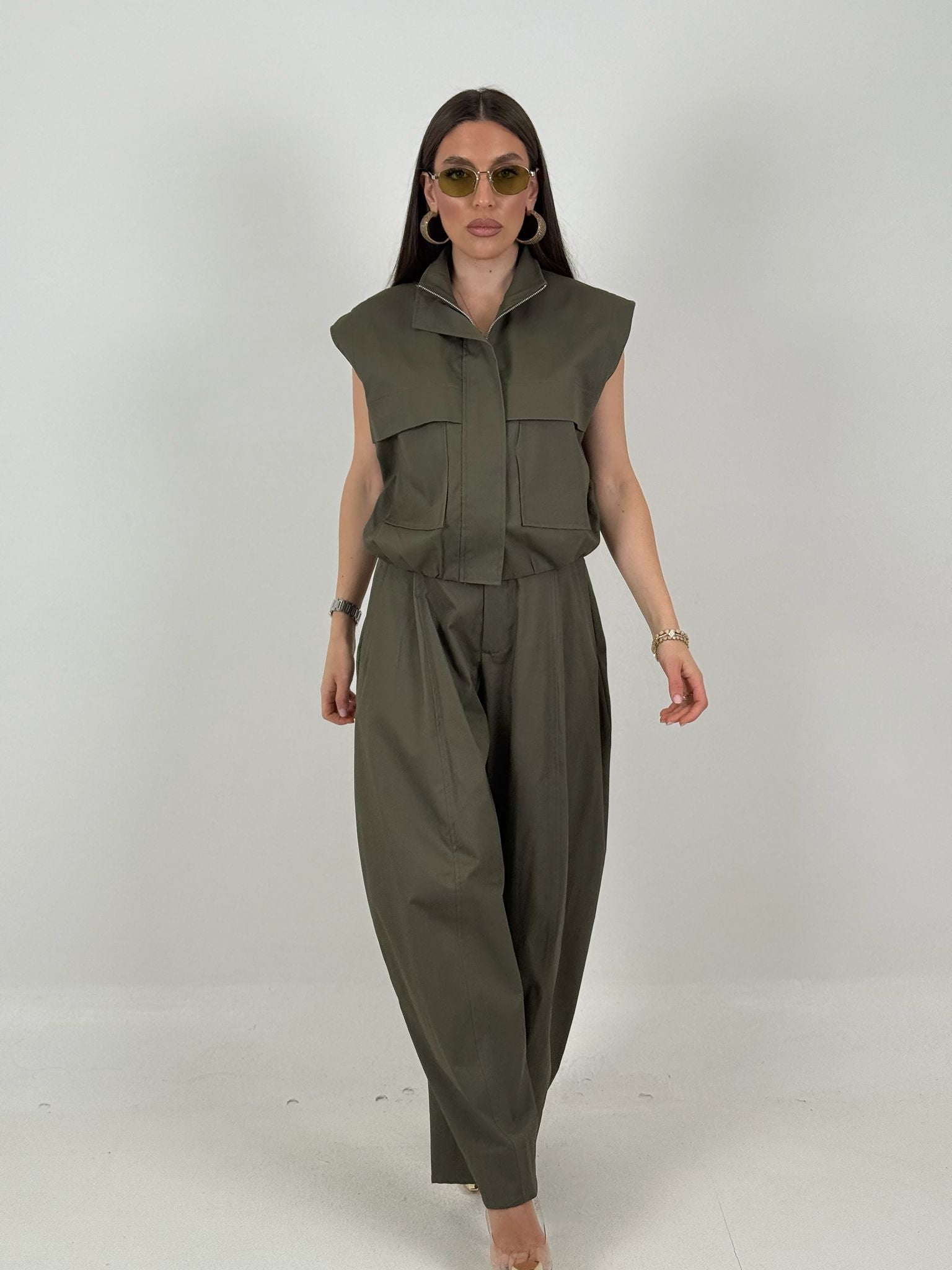 Cordset ALIX - Completo Just west gilet corto e pantalone