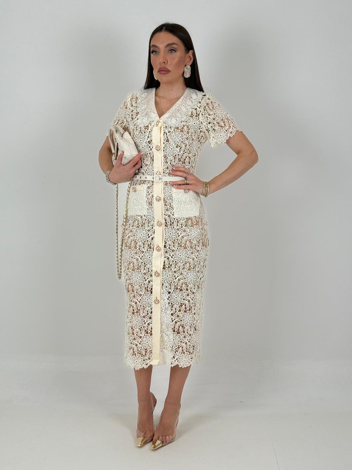 SALDO Abito BRENDA - Abito lungo in pizzo Collezione chic