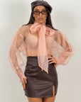 Camicia PAULINE con fiocco