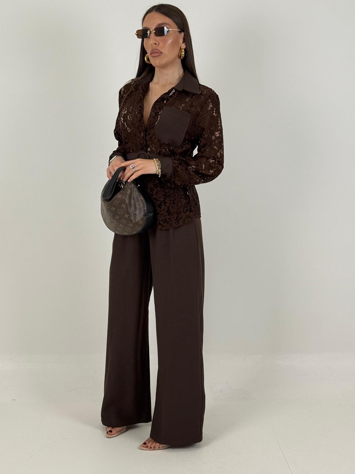 Cordset LOKA - Completo camicia in pizzo e pantalone
