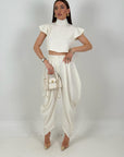 Cordset LOS ANGELES - completo top mezzo collo e pantalone
