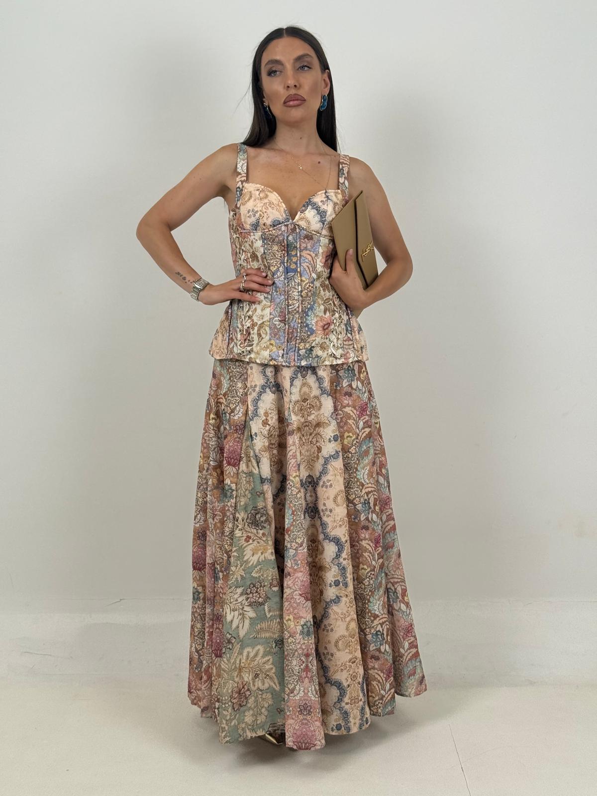 Cordset CHRY - Completo top e gonna lunga COLLEZIONE CHIC