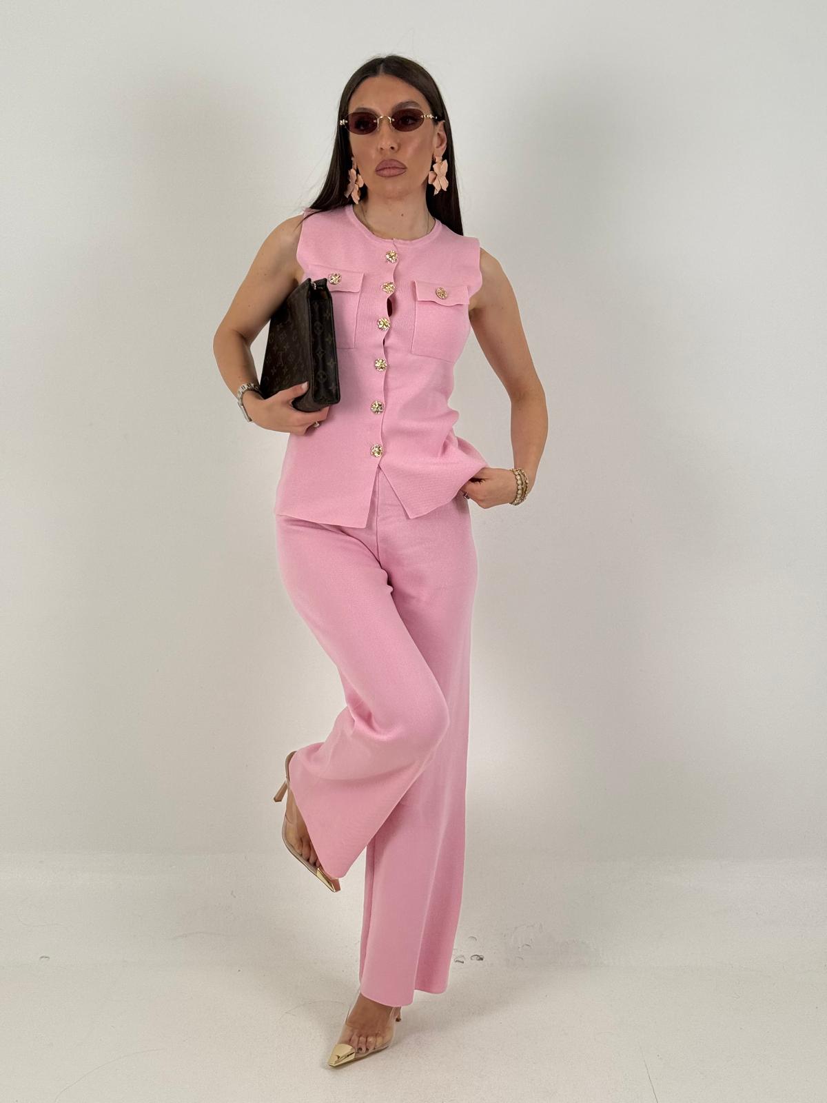 Cordset AMS - completo maglietta bottoni dorati e pantalone