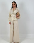 Cordset LOKA - Completo camicia in pizzo e pantalone