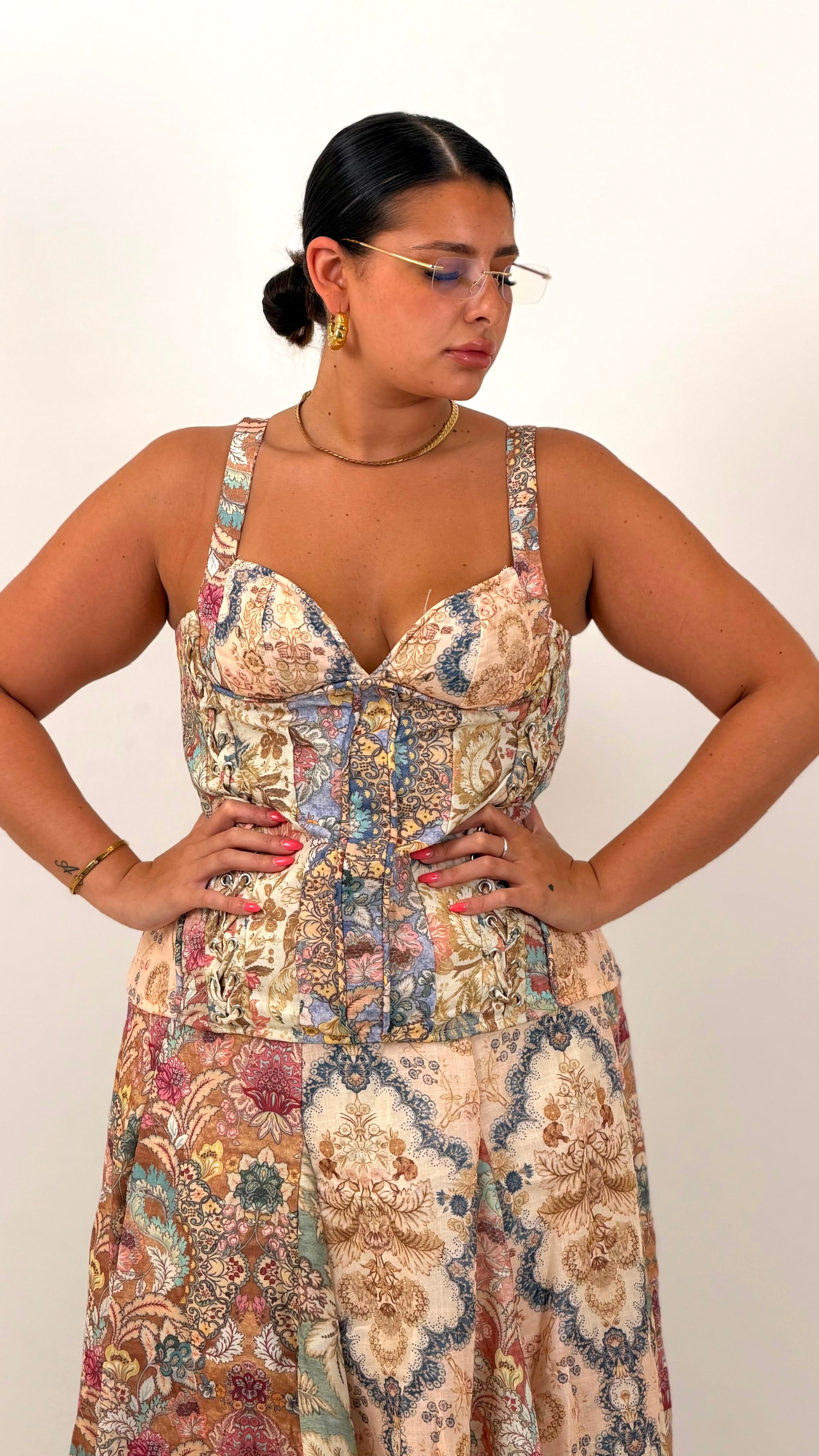 CURVY Cordset CHRY - Completo top e gonna lunga COLLEZIONE CHIC
