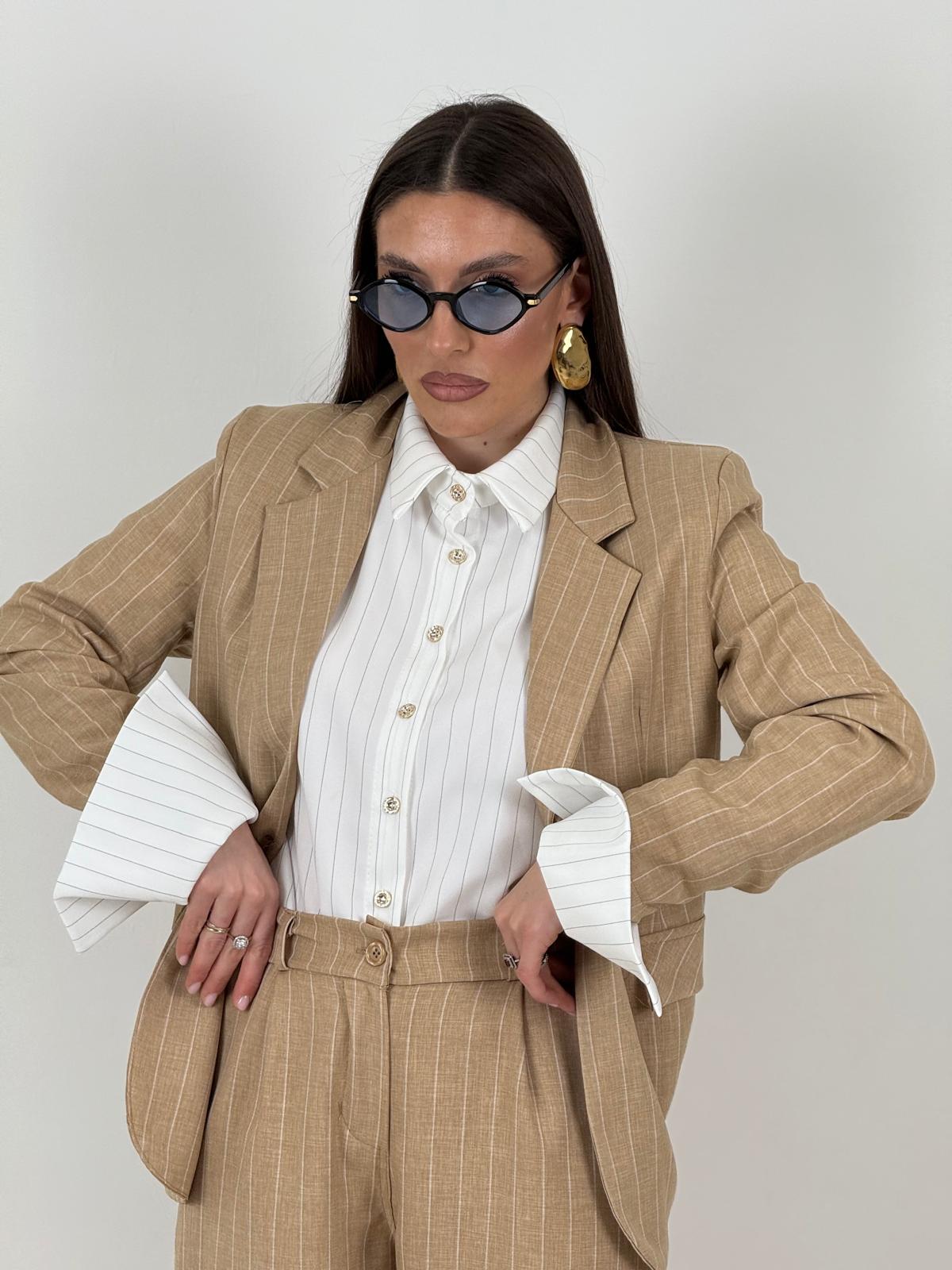 Tailleur ELEA - COMPLETO GIACCA E PANTALONE GESSATO