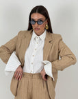 Tailleur ELEA - COMPLETO GIACCA E PANTALONE GESSATO