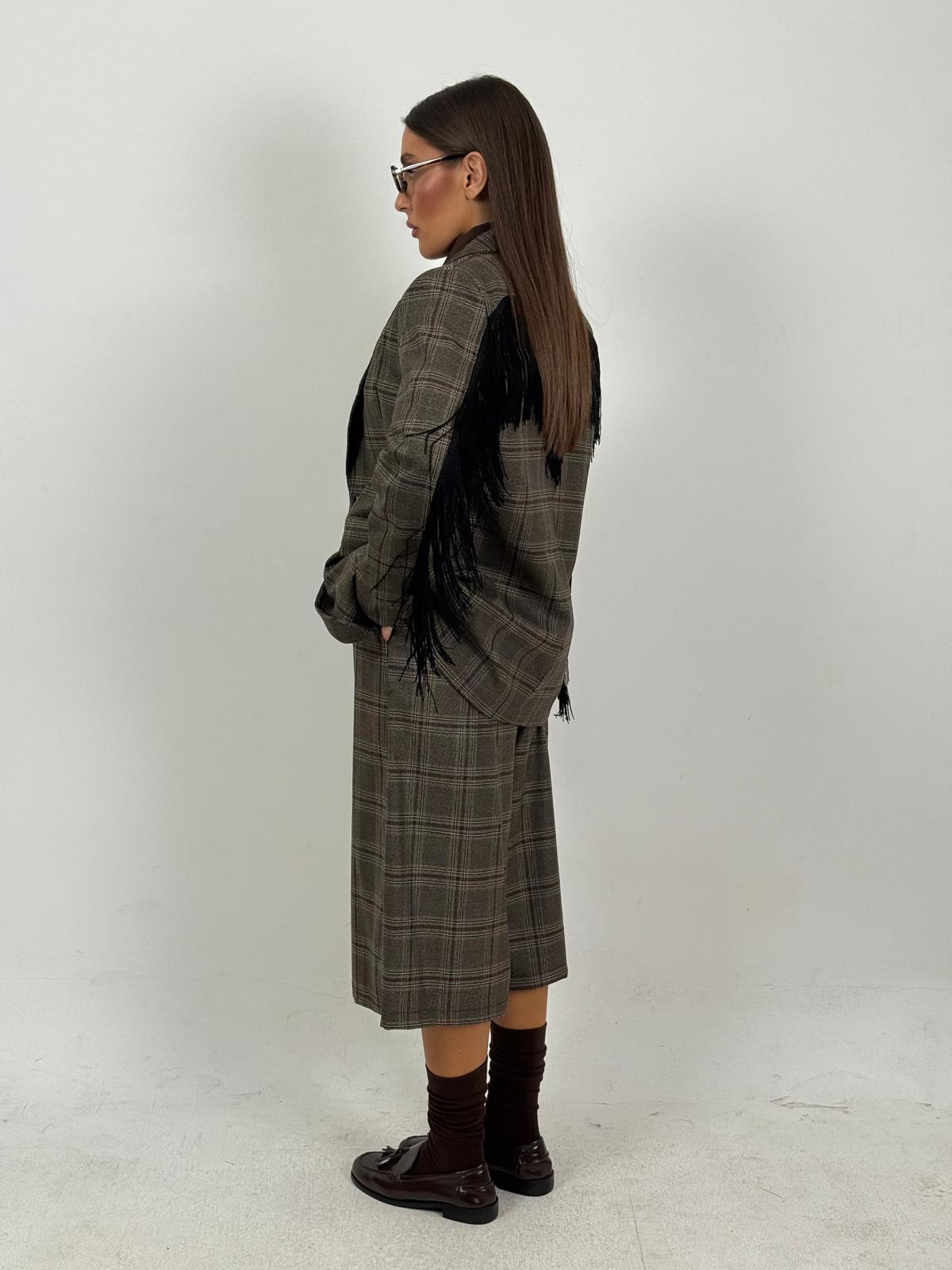 Tailleur CORNELIA - Completo bermuda e giacca con frange
