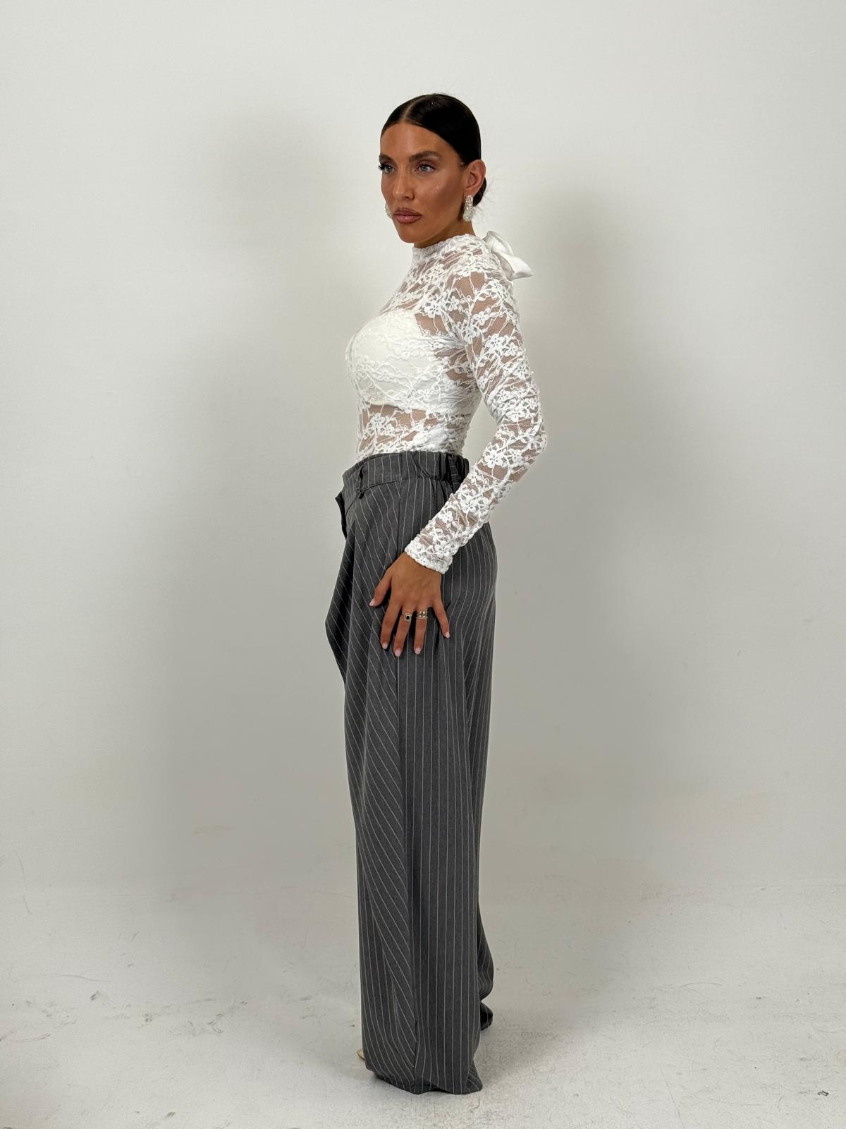 Pantalone ENORA - Pantalone gessato