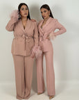 CURVY Tailleur Odette nella variante Rosa - top quality