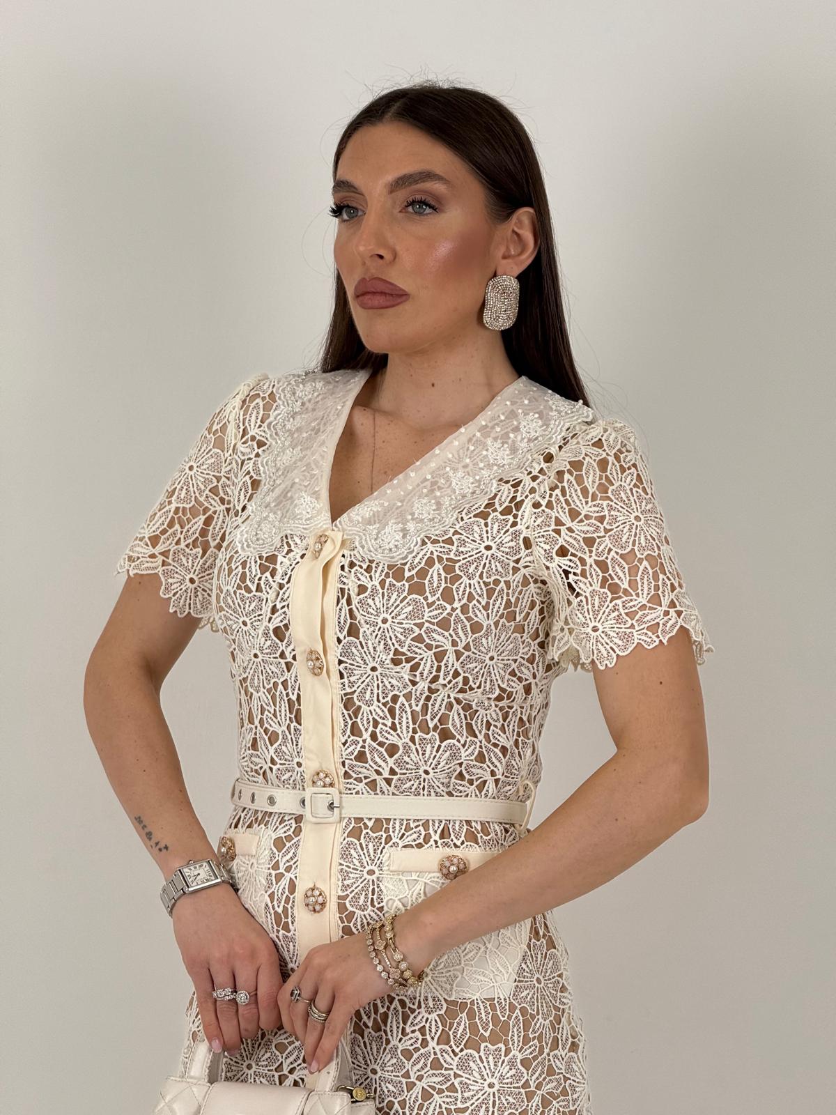 SALDO Abito BRENDA - Abito lungo in pizzo Collezione chic