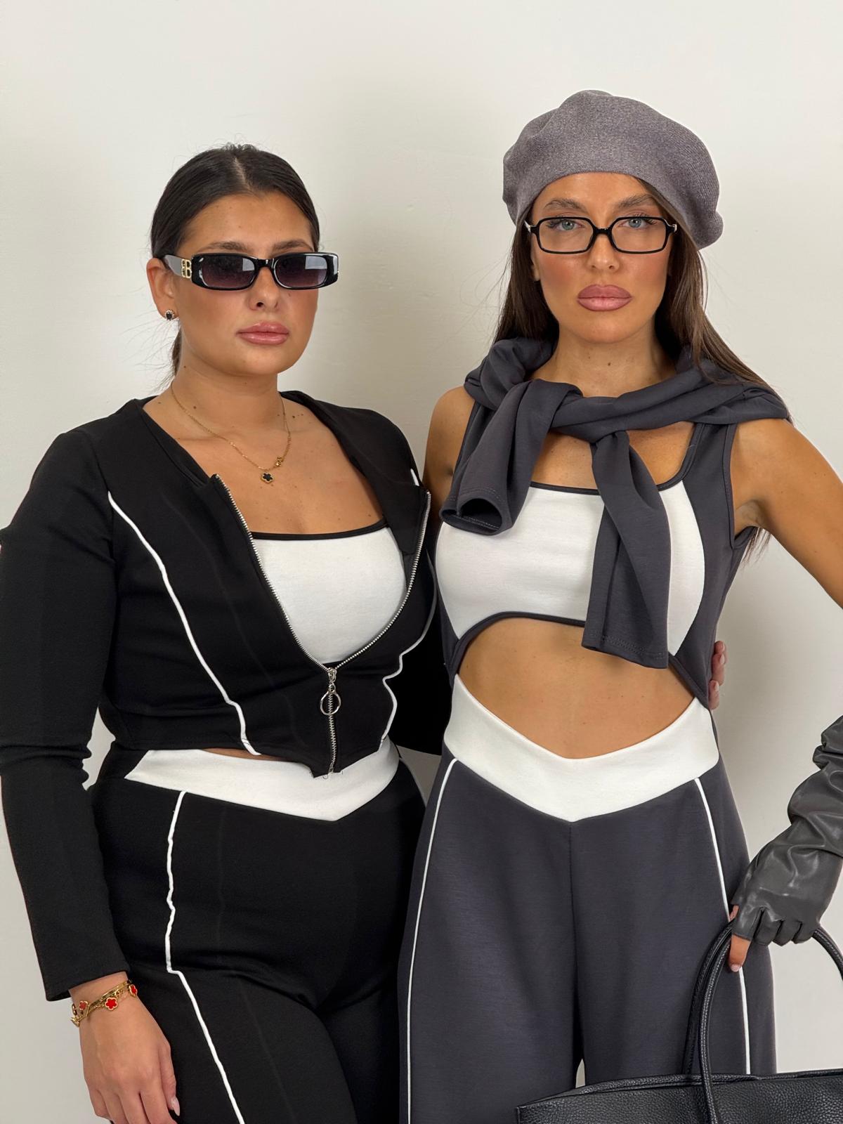 CURVY Tuta DANY - Tuta intera con felpa