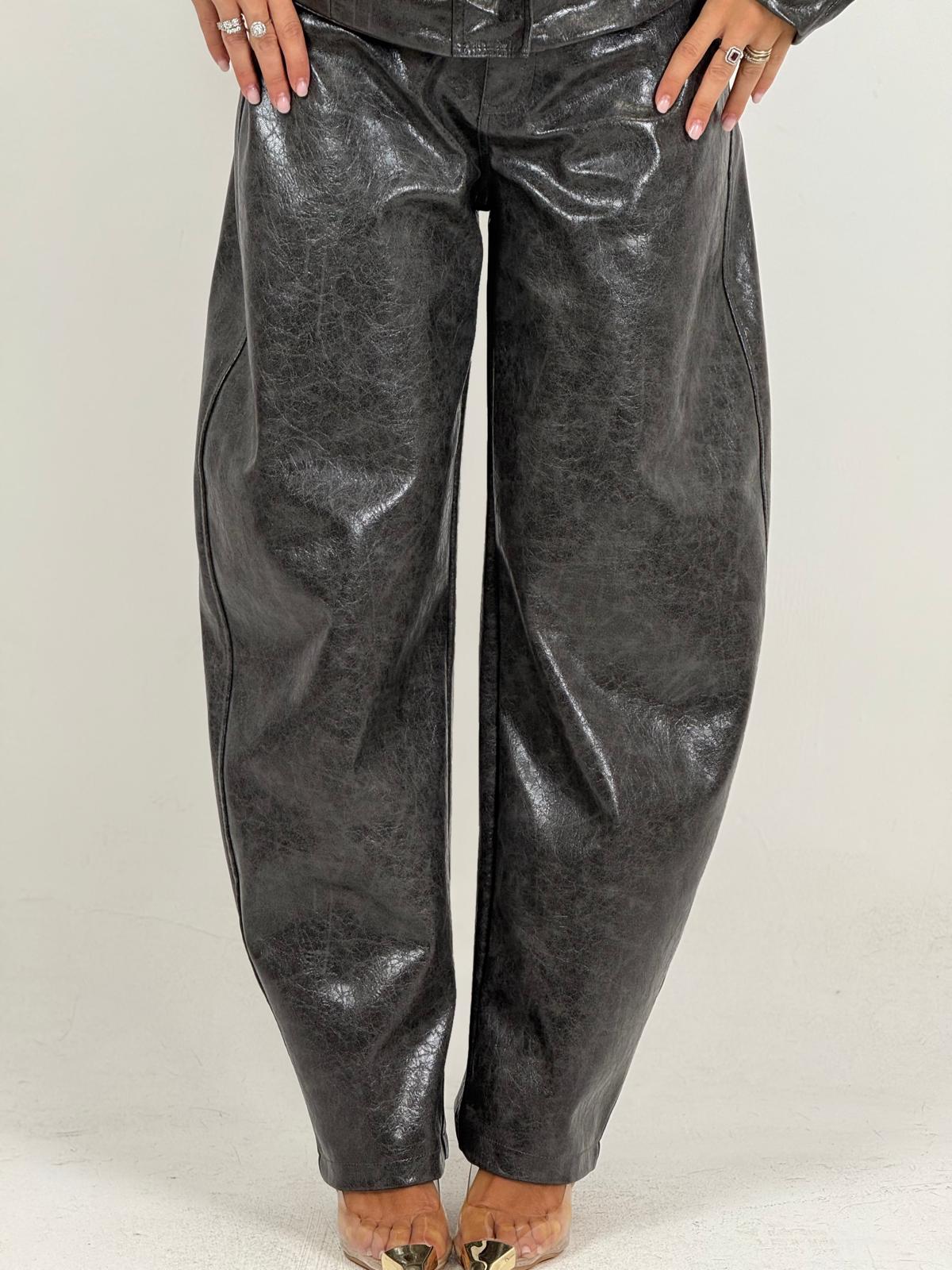 Pantalone CEMILE - Pantalone lumina in ecopelle
