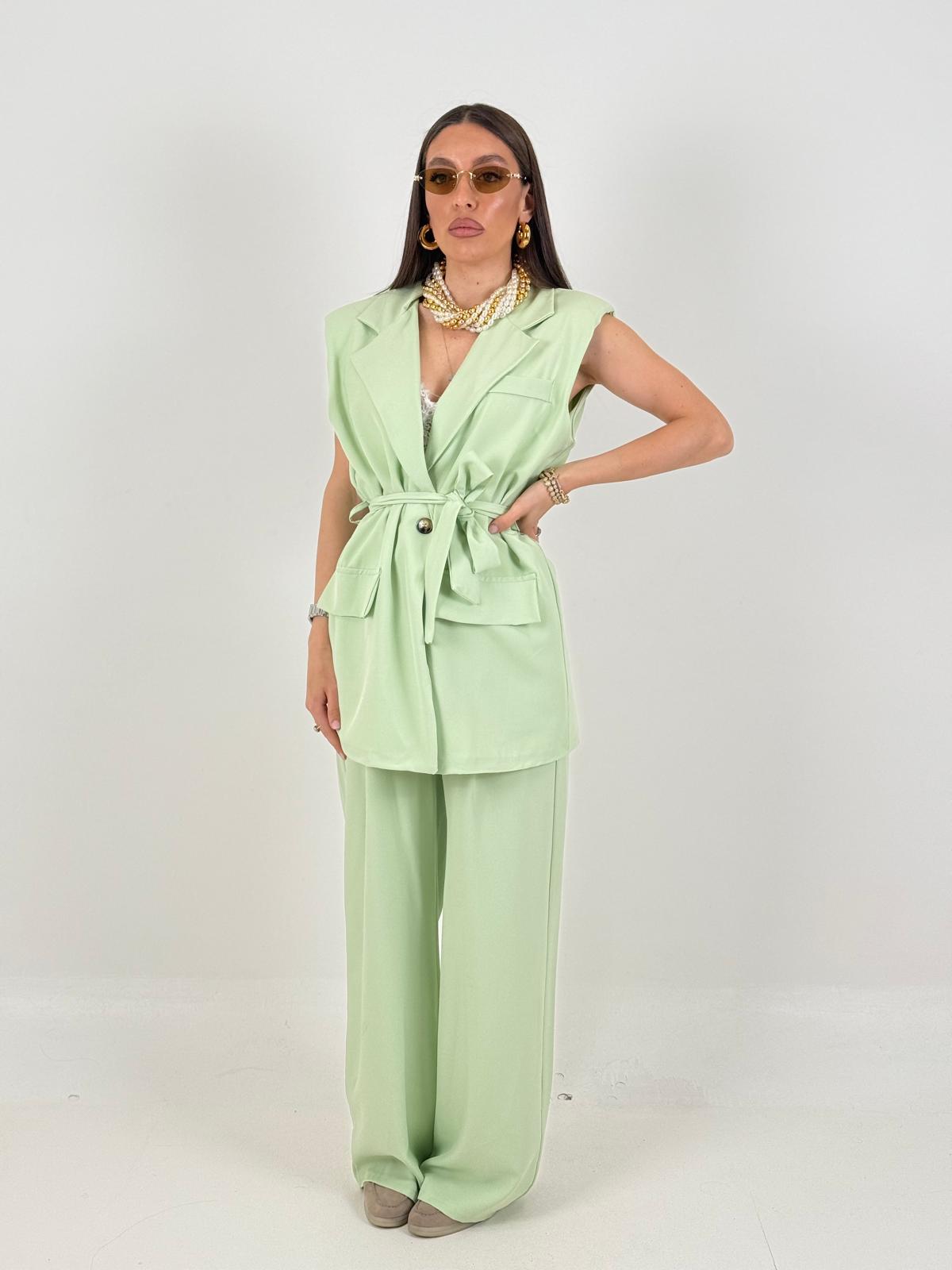 SALDO Tailleur DALILA - Completo gilet con cintura e pantalone