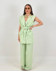 SALDO Tailleur DALILA - Completo gilet con cintura e pantalone