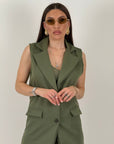 Cordset OLGA - Completo GILET e bermuda