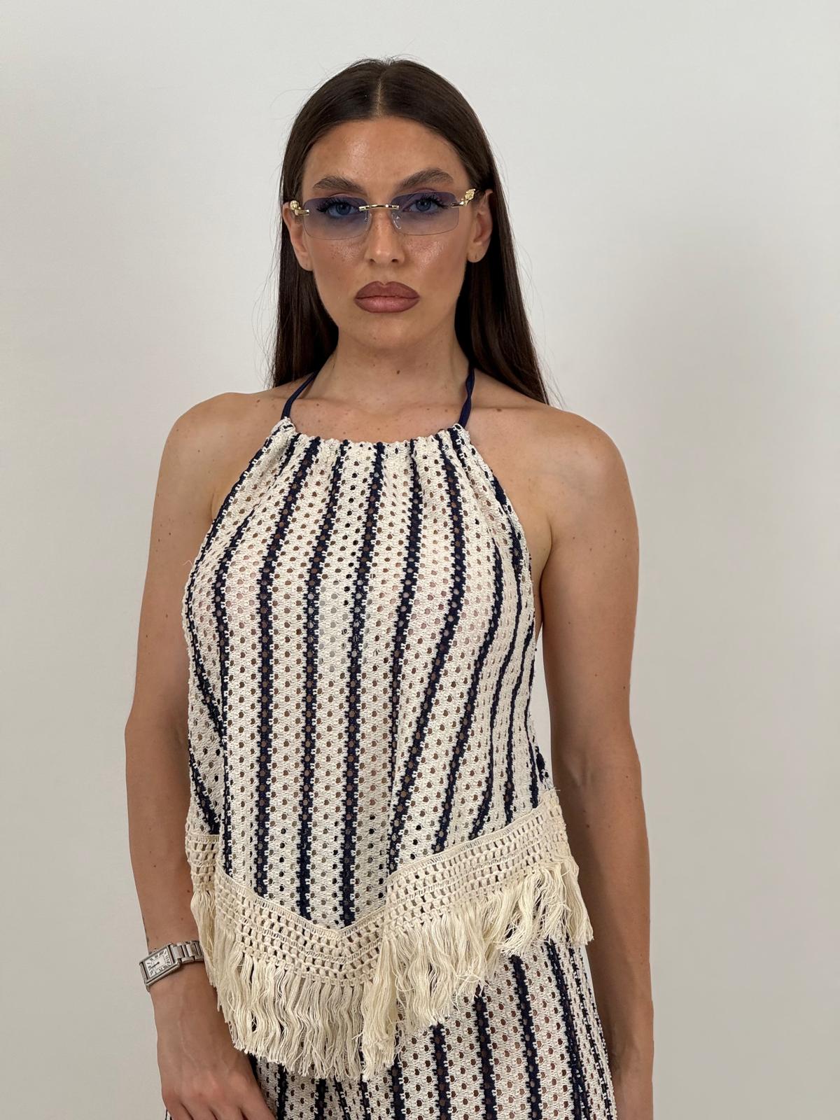 Cordset SERAFINA - Completo top e pantalone lumina